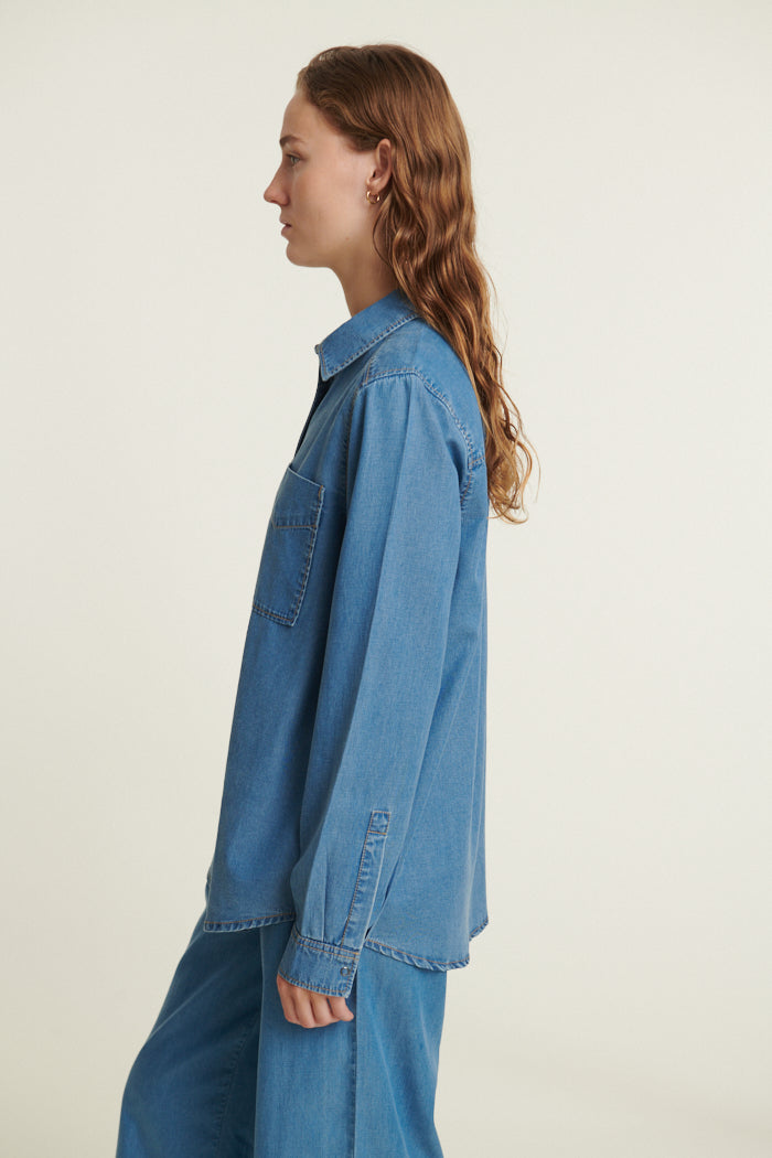Basic Apparel Bine Shirt Skjorter 038 Light Blue